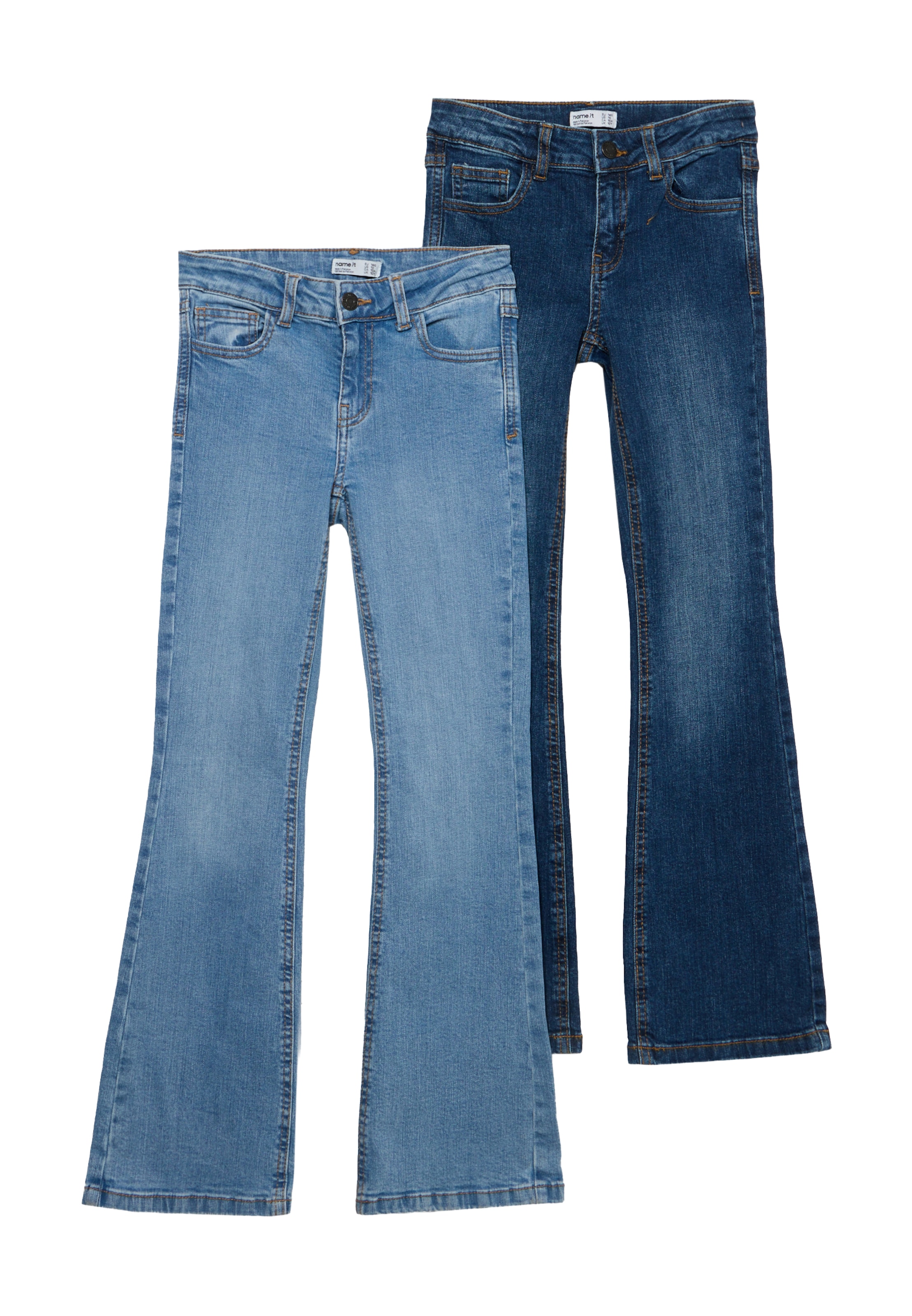 Bootcut Jeans 'NKFPOLLY' de la NAME IT pe albastru: față