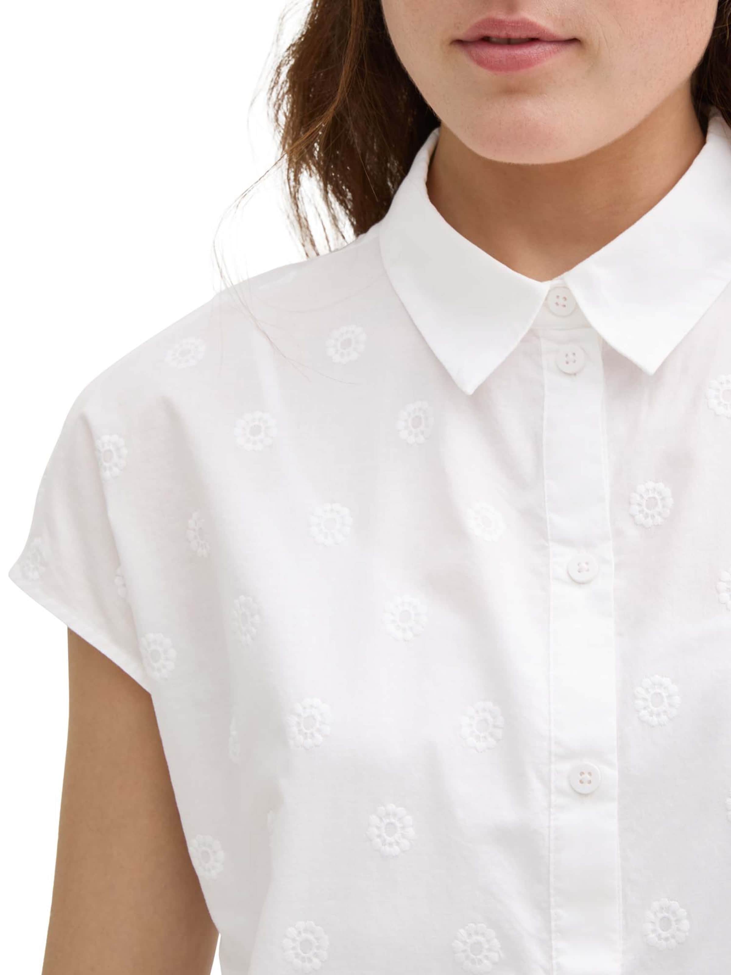 Rochie tip bluză de la TOM TAILOR DENIM pe alb