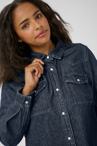 KAFFE CURVE Blouse 'Elisa' in Blue