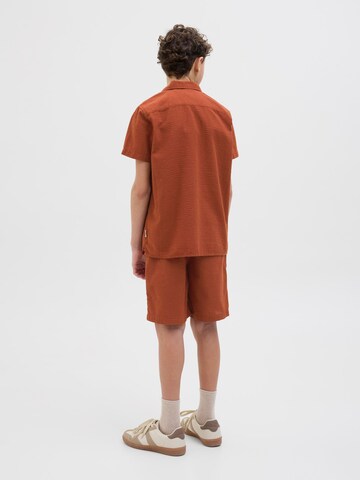 Coupe regular Chemise Jack & Jones Junior en marron
