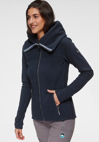 POLARINO Athletic Fleece Jacket in Blue