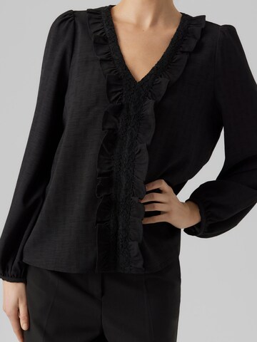 VERO MODA Bluse 'Caren' in Schwarz