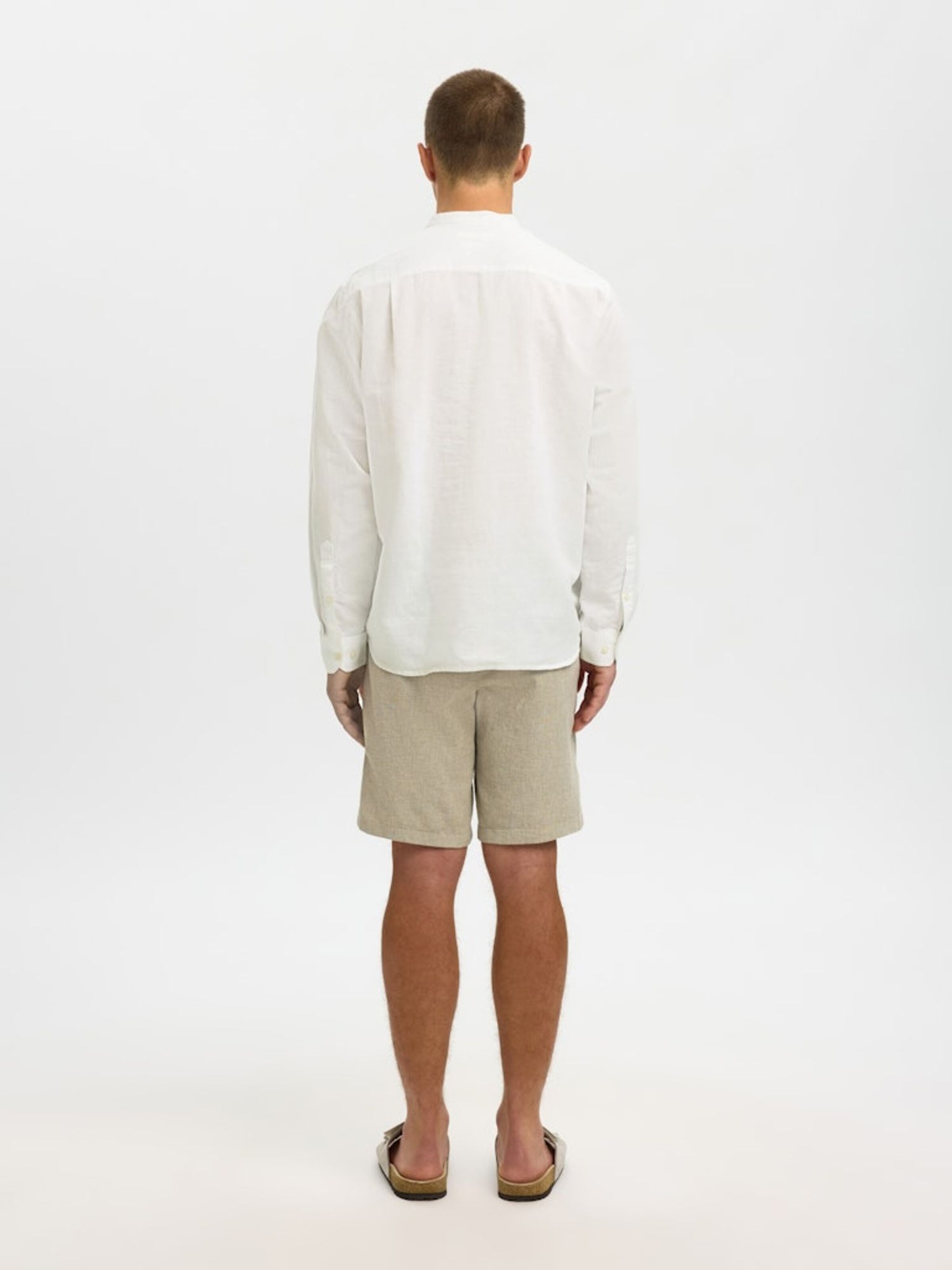 SELECTED Regular Fit Hemd 'SLMREGCLAY'‌‌‌‌‌‌ in Weiß