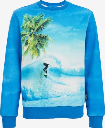 WE Fashion Sweatshirt in Blauw: voorkant