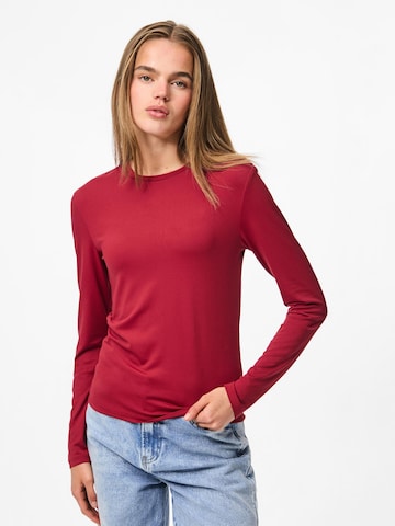 Maglietta 'PCFylla' di PIECES in rosso: frontale
