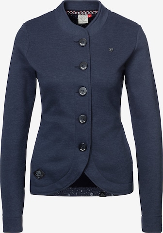 Ragwear Sweatjacke in Blau: Vorderseite