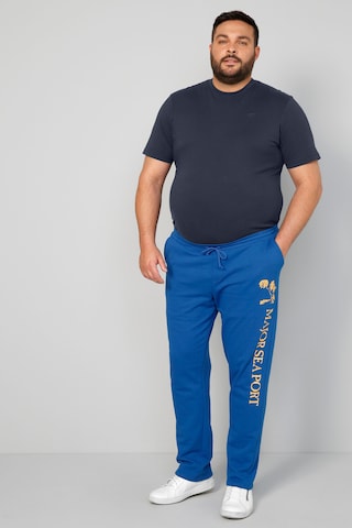 Regular Pantalon Men Plus en bleu