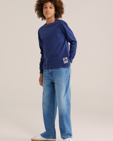WE Fashion T-shirt i blå