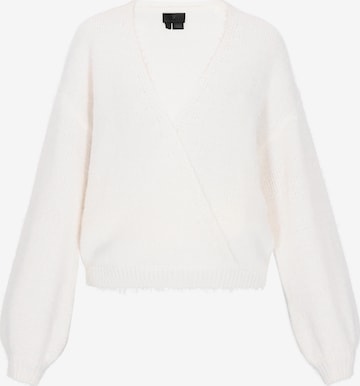 DreiMaster Klassik Oversized neulepaita värissä valkoinen: etupuoli