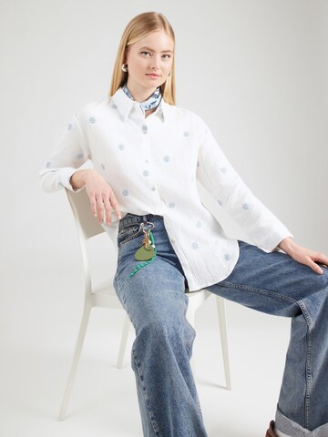 Hailys - Blusa 'Mi44lly' en blanco: frente