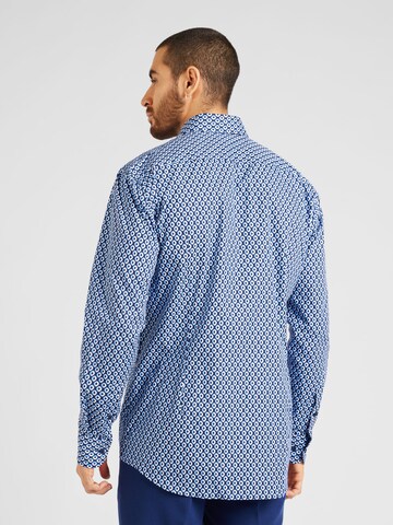 BOSS Black - Regular Fit Camisa 'HANK' em azul