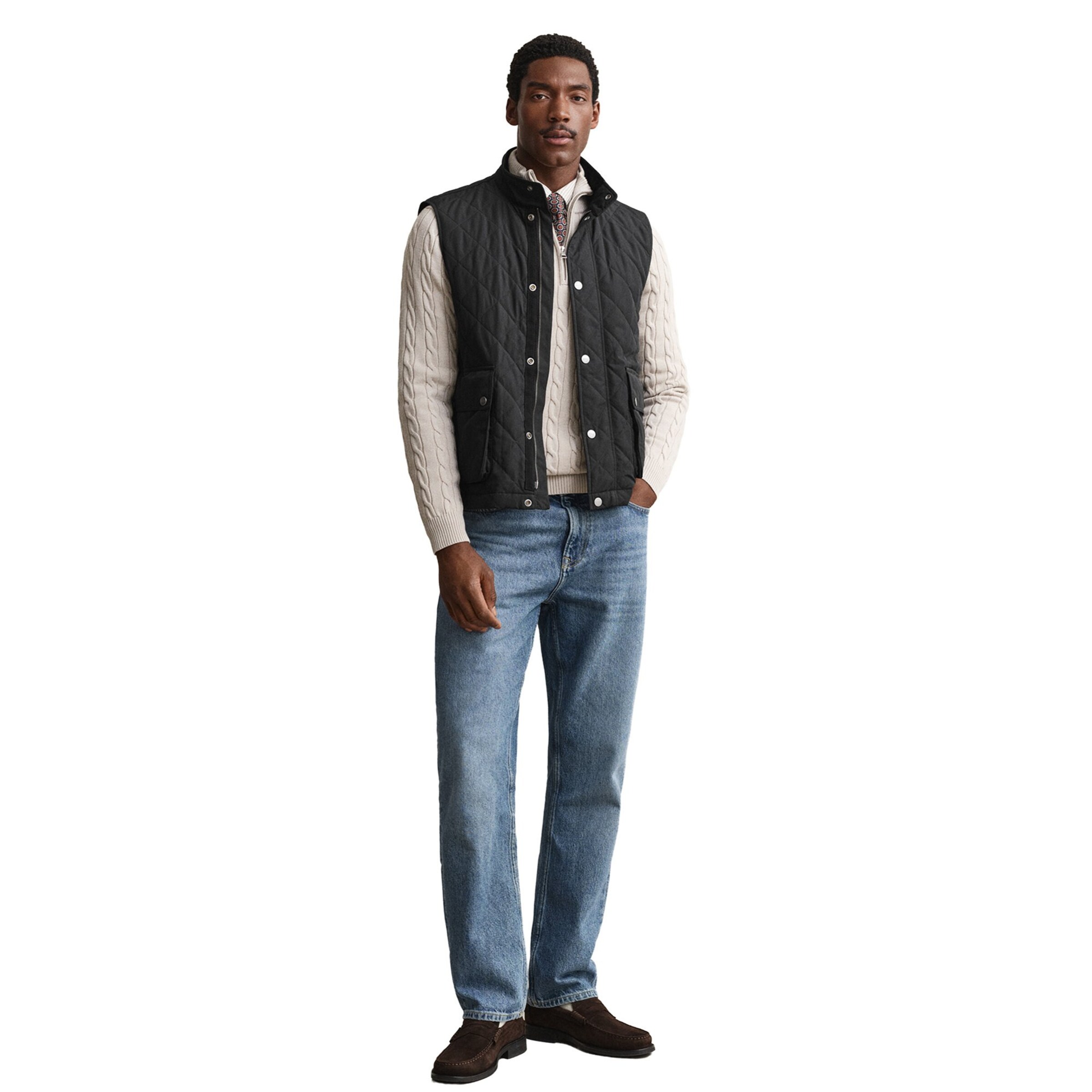 GANT - Chaleco 'CLASSIC' en negro