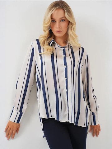 Camicia da donna di Bigdart in blu: frontale