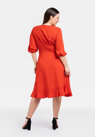 Karko Cocktailjurk 'IRIS ' in Rood