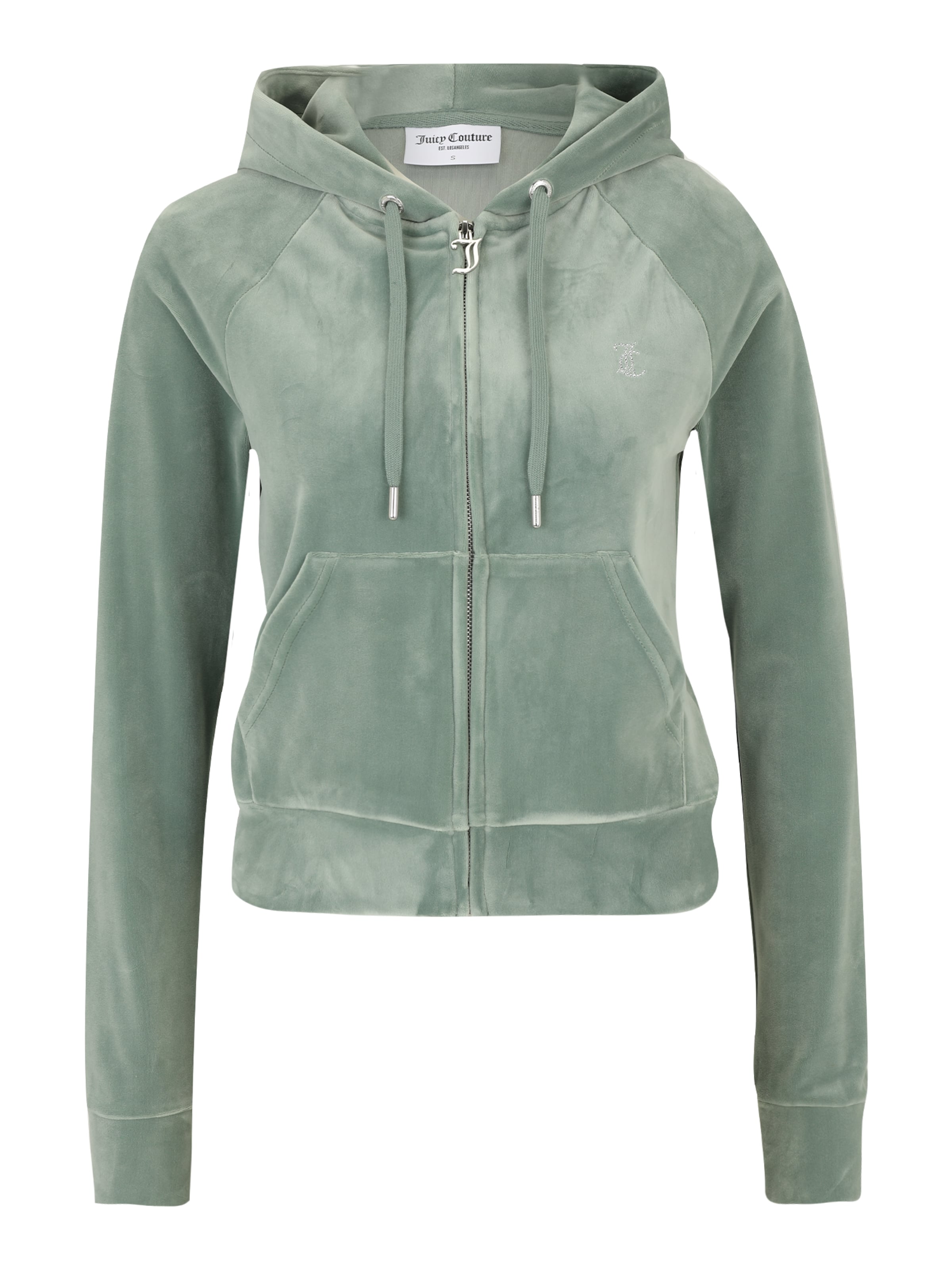 Juicy Couture Tall Кофта на молнии 'MADISON' в Зеленый: спереди