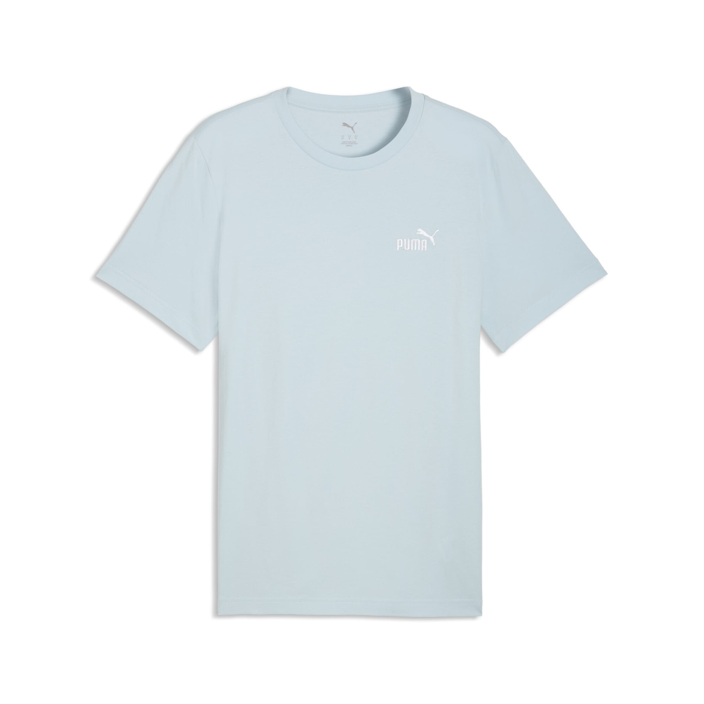 PUMA Functioneel shirt 'Essentials No. 1' in de kleur Turquoise, Productweergave