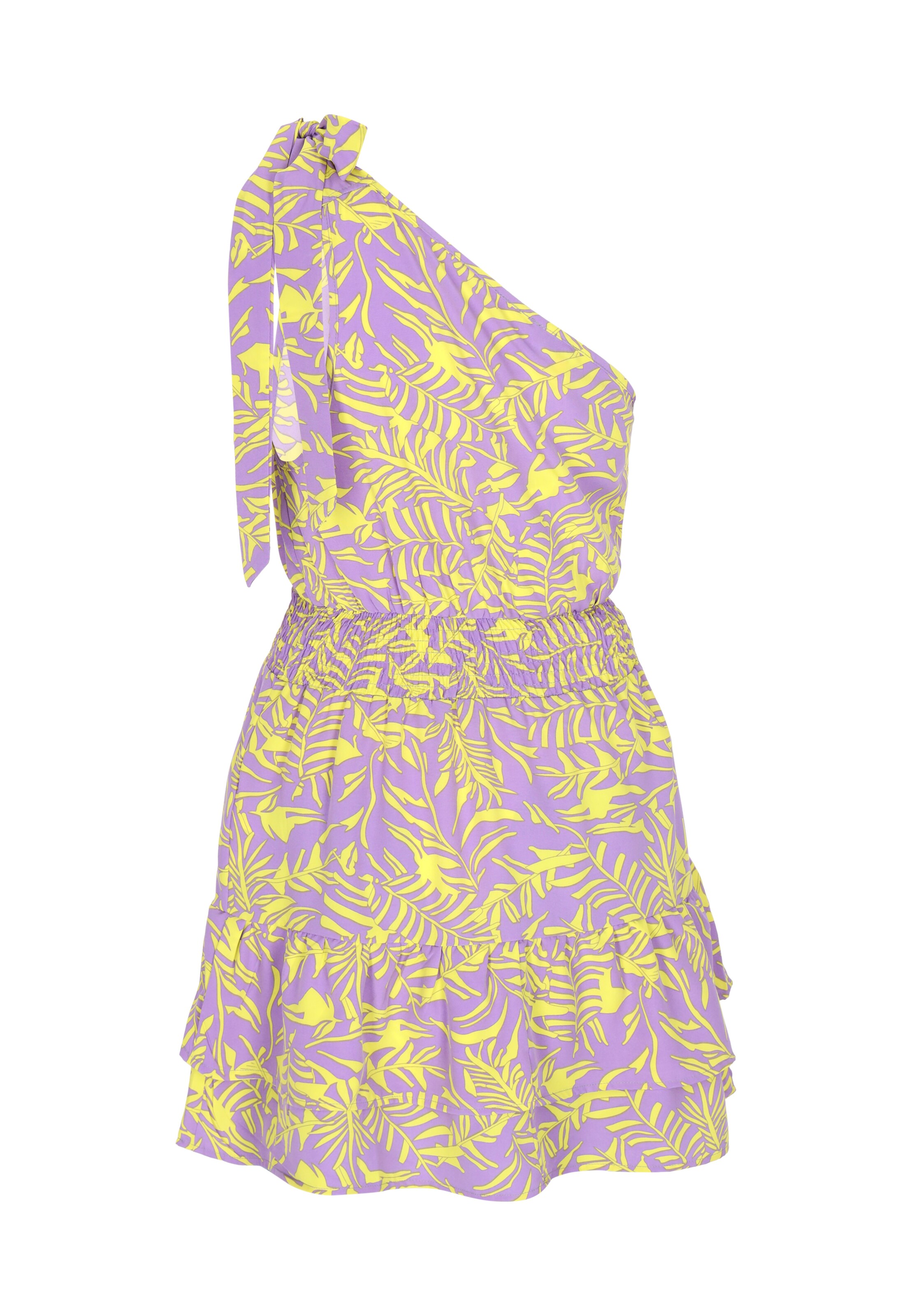 ebeeza Καλοκαιρινό φόρεμα 'Spring Summer' σε κίτρινο