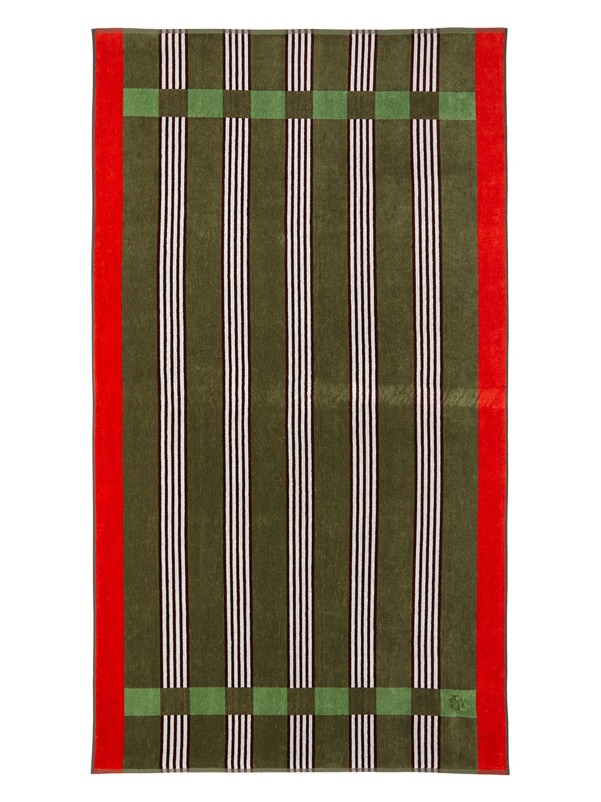BOSS Home Beach Towel 'VENTO' in Green: front