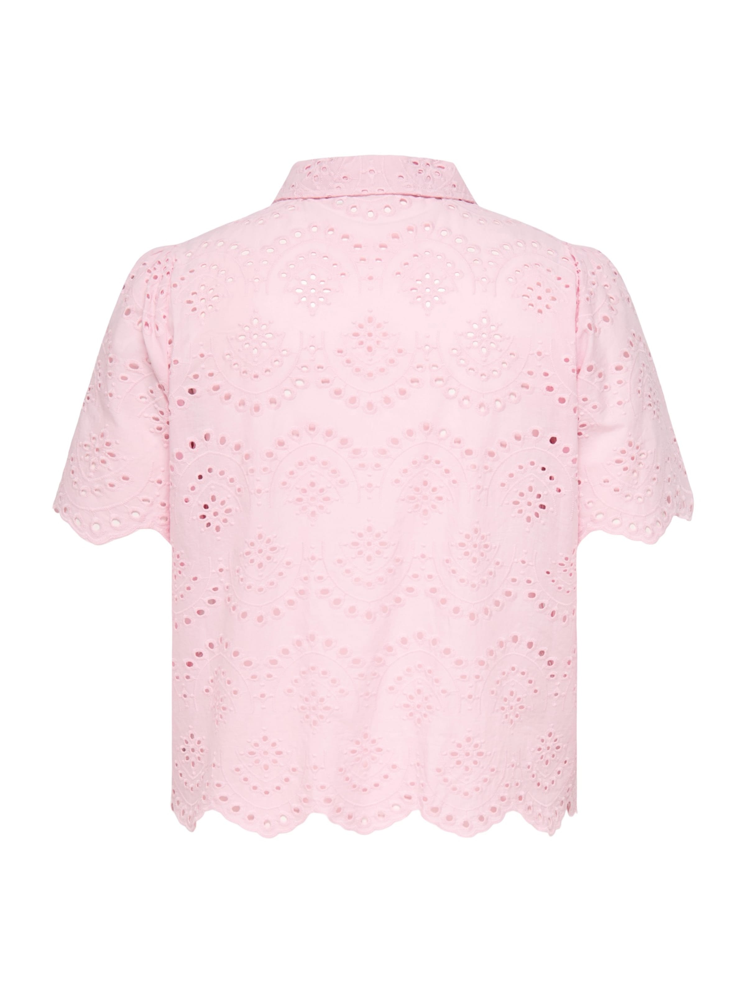 ONLY Carmakoma - Blusa 'CARValais' en rosa
