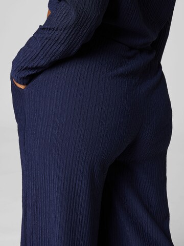 Guido Maria Kretschmer Curvy - Pierna ancha Pantalón 'Hetty' en azul