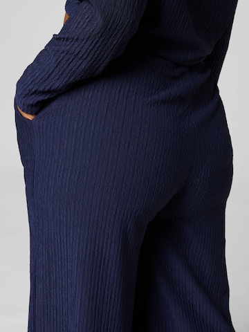 Wide Leg Pantalon 'Hetty' Guido Maria Kretschmer Curvy en bleu