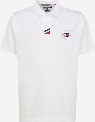 TOMMY HILFIGER Poloshirt in navy / rot / weiß, Produktansicht