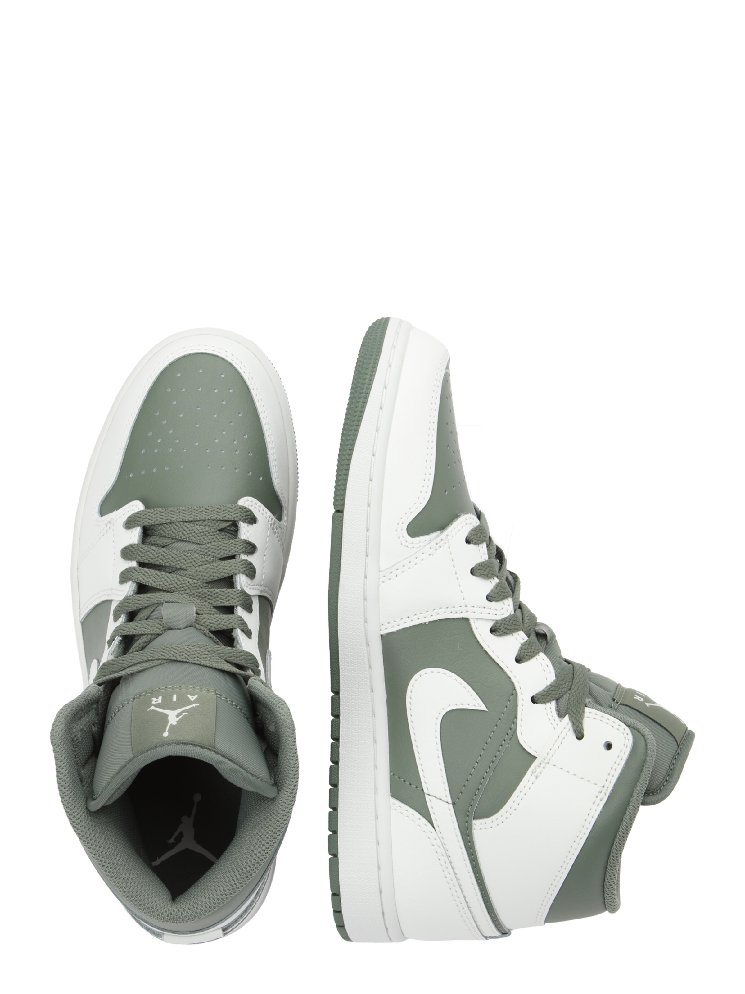 Jordan Magas szárú sportcipők 'AIR JORDAN 1 MID' - fehér