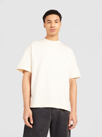 JACK & JONES T-shirt 'SANTORINI' i beige: framsida