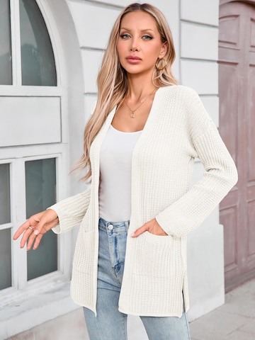 Yesfashion Kardigan w kolorze beżowy