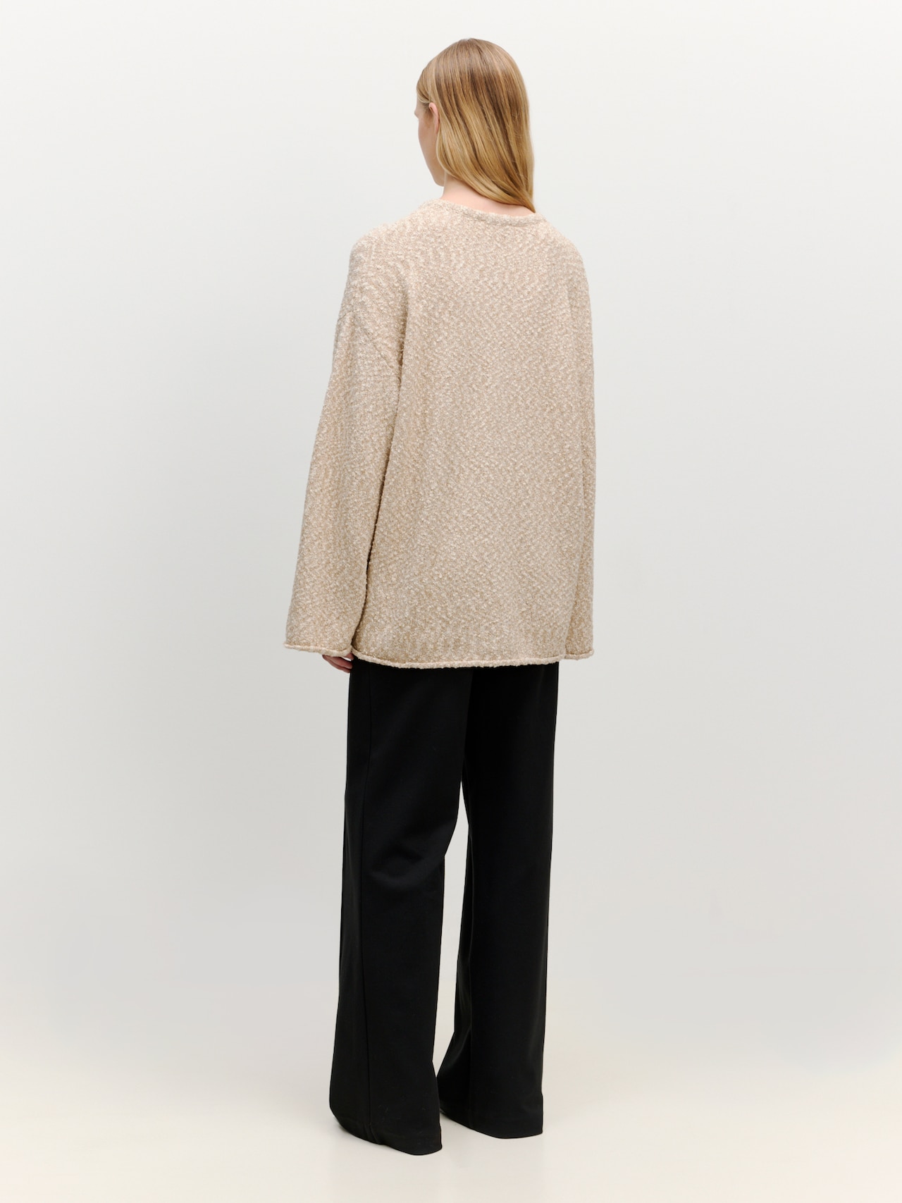 EDITED Producten Oversized trui 'Faline' Zwart