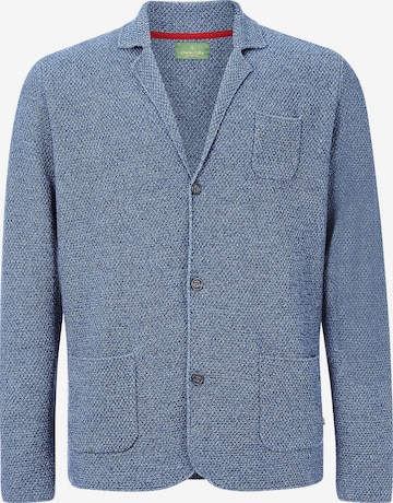 Charles Colby Knit Cardigan 'Earl James ' in Blue: front