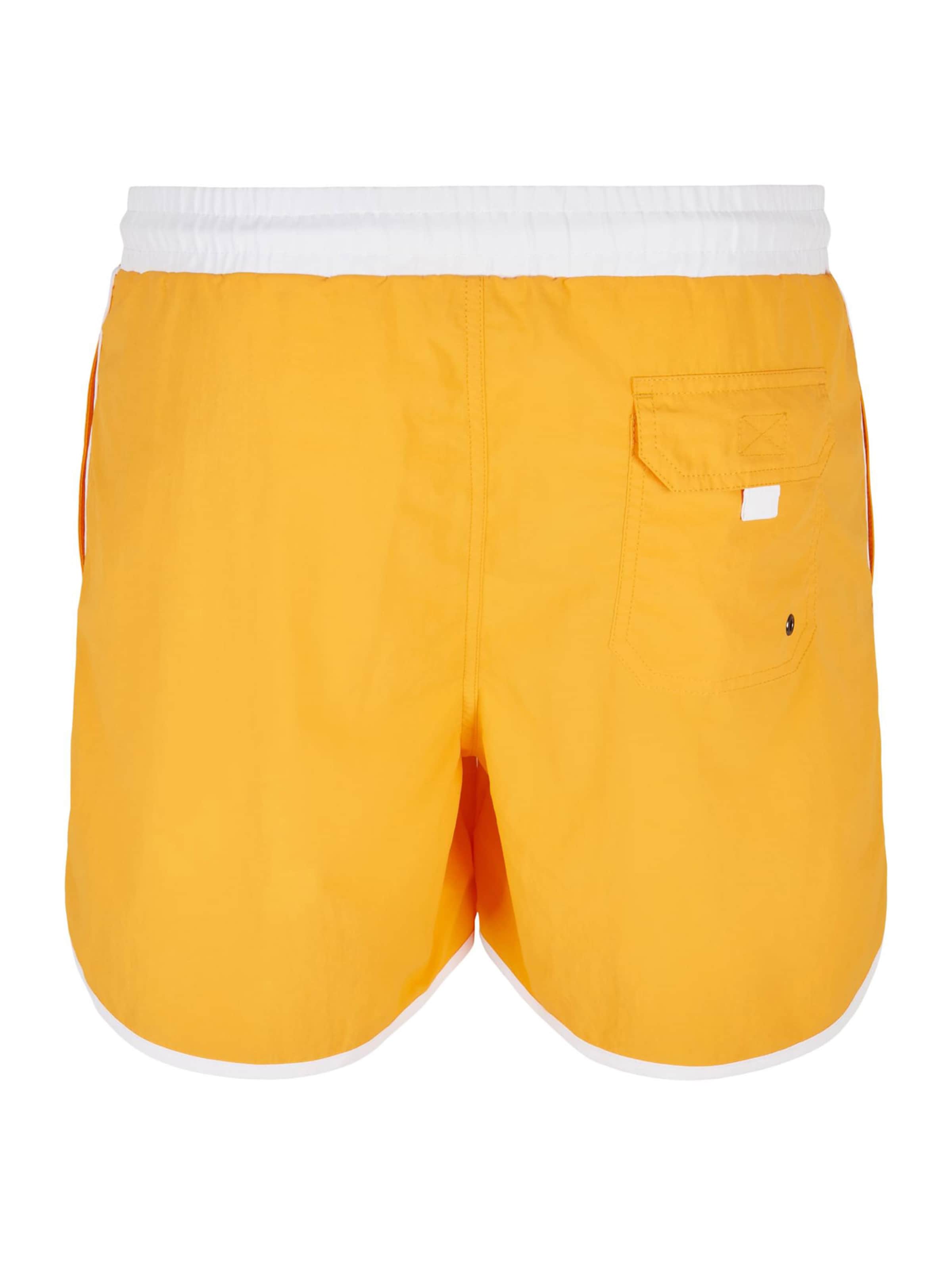 Pantaloncini da bagno 'Retro' di Urban Classics in giallo