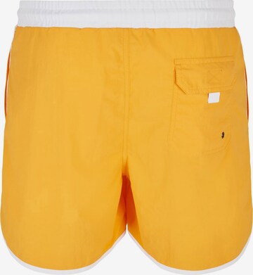 Urban Classics Badeshorts 'Retro' in Gelb