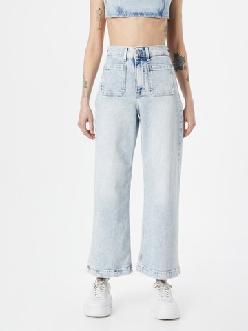 GAP Wide leg Jeans in Blauw: voorkant