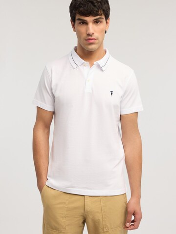 Trussardi - Camiseta de fútbol en blanco: frente