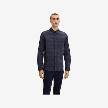 TOM TAILOR Regular fit Button Up Shirt in Blue: front