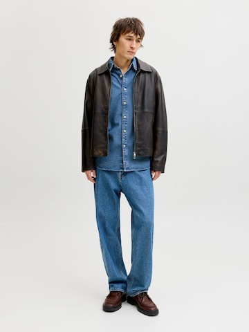 JACK & JONES Слим Рубашка 'JJEStanley' в Синий
