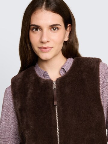 Gilet TOM TAILOR en marron