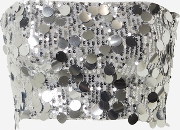 sidabrinė Tally Weijl Palaidinė be rankovių: priekis