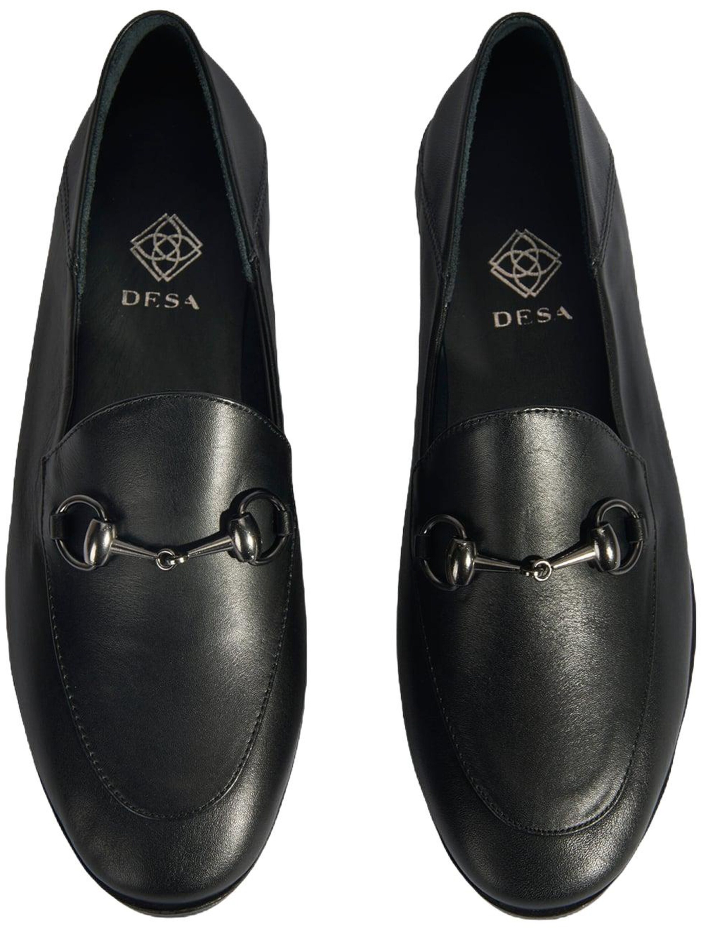 Desa Moccasins 'Slip-Ons' in Black