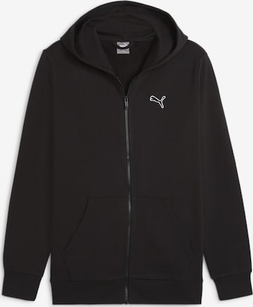 PUMA Zip-Up Hoodie 'Better Essentials' in Black: front