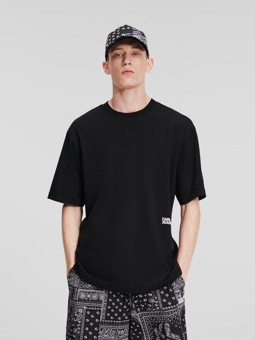 KARL LAGERFELD JEANS Bluser & t-shirts 'Bandana' i sort