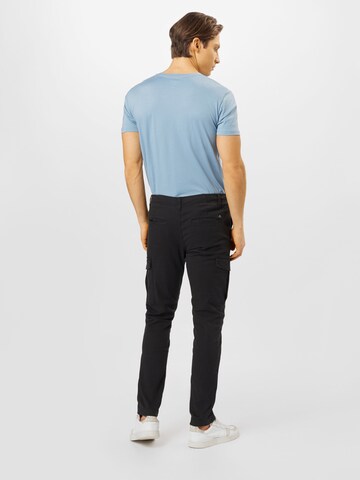 JACK & JONES Regular Cargobroek 'Marco Joe' in Zwart