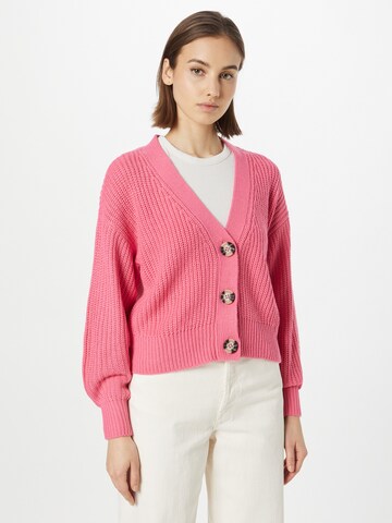 JDY Knit cardigan 'Justy' in Pink: front