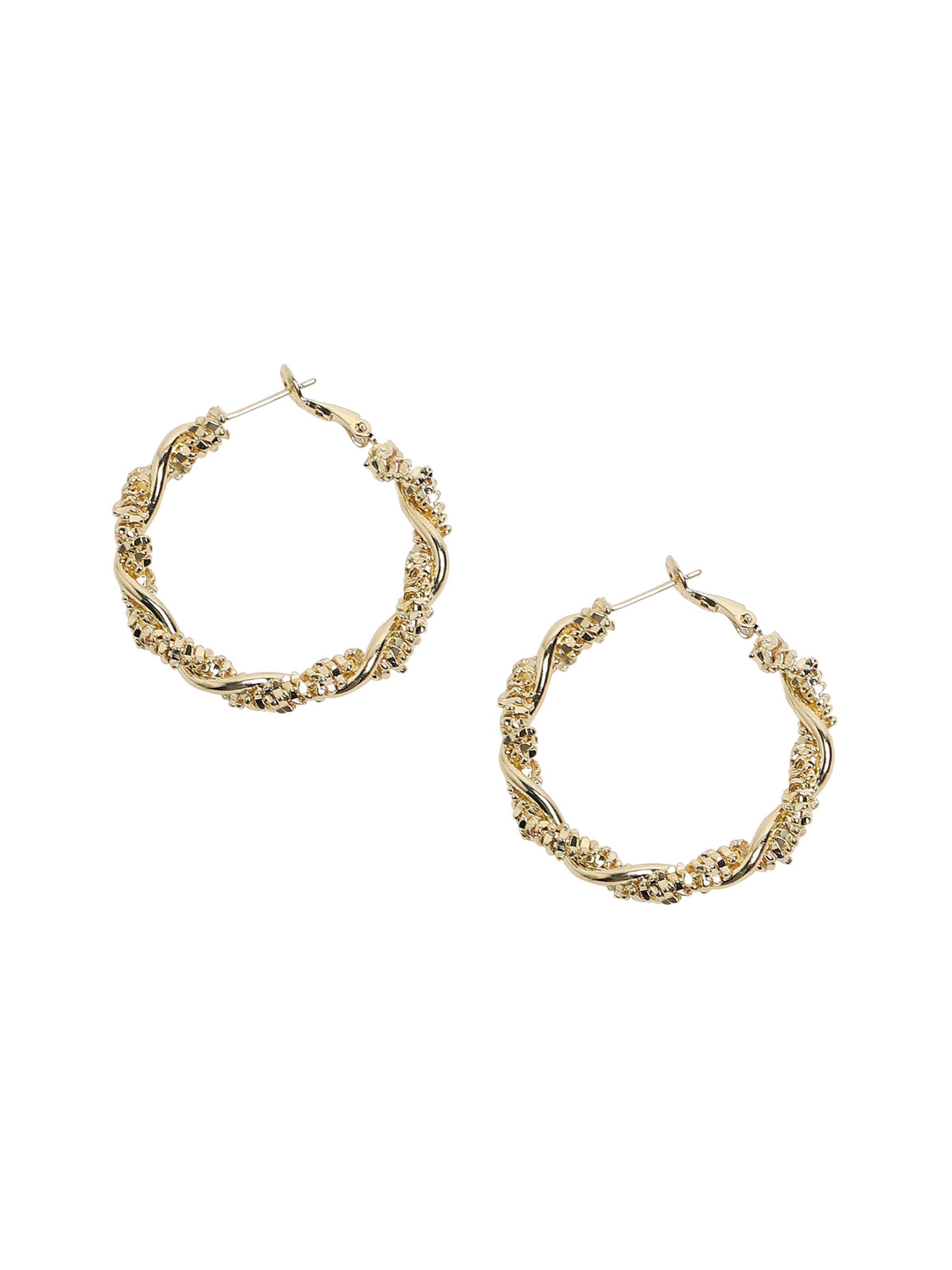 SOHI Σκουλαρίκια ' Konika ' σε χρυσό: μπροστά