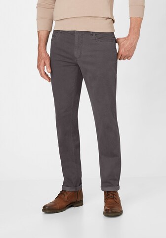 REDPOINT Regular Pants in Grey: front