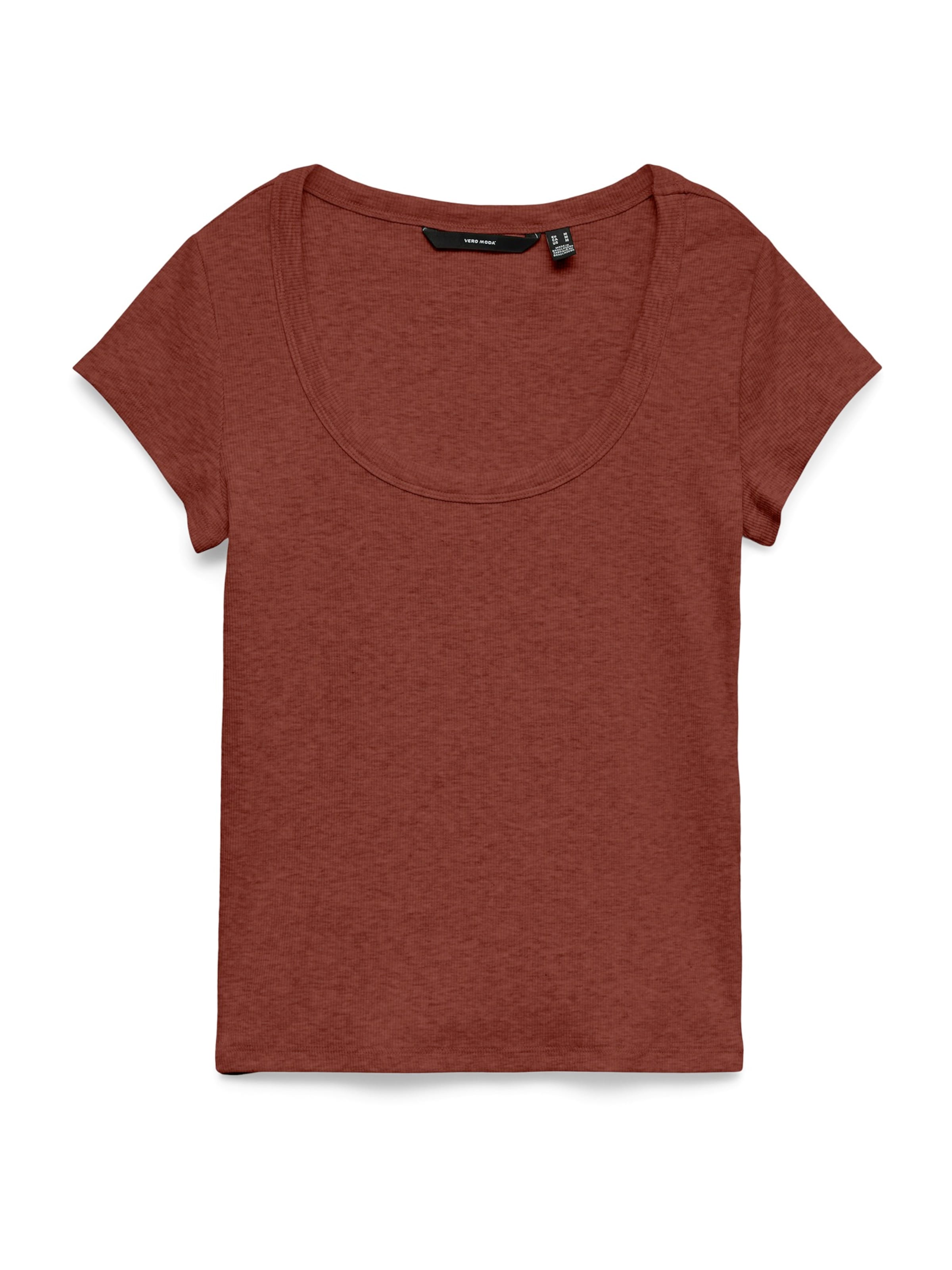 VERO MODA T-shirt 'VMCHLOE' i brun: framsida