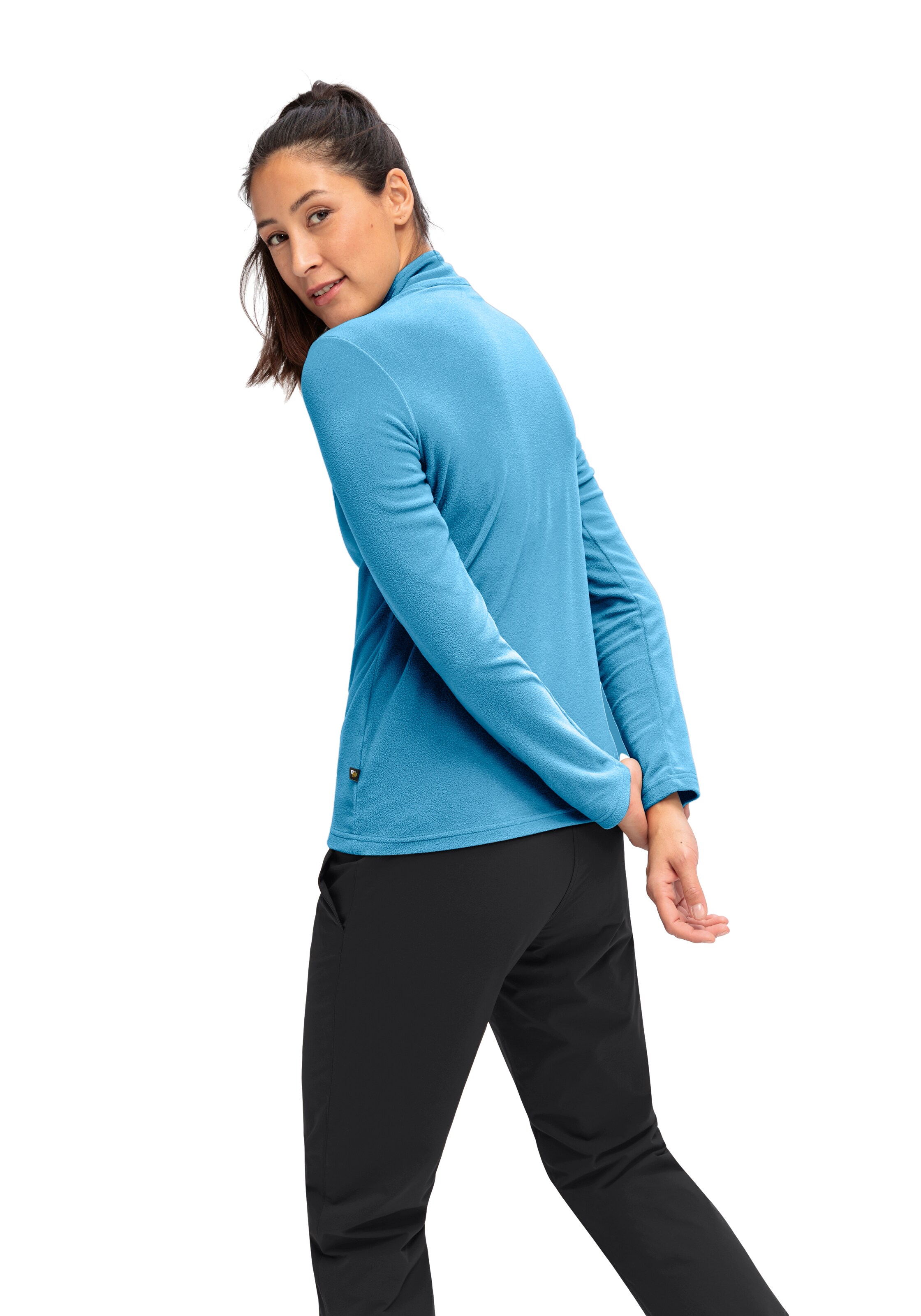 Maier Sports Athletic Fleece Jacket in Blue