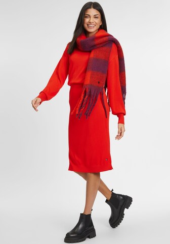 TAMARIS Knitted dress in Red