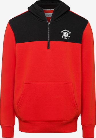 Tom Tailor Polo Team Sweatshirt in Red: front
